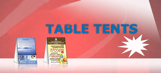 5000 Table Tents for Only $749