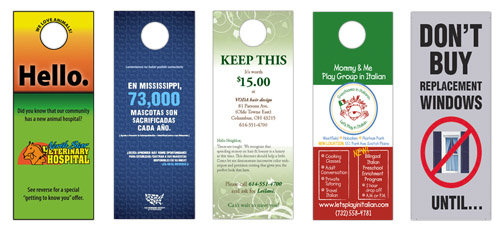 Door Hanger Samples